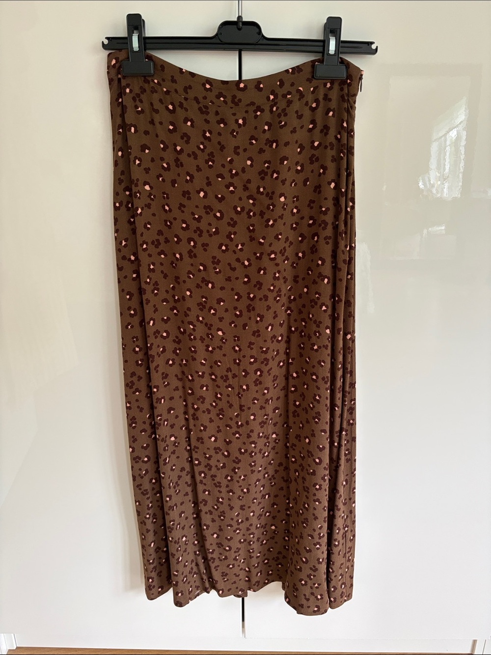 Des Petits Hauts Brown Leopard Print Maxi Skirt size T2